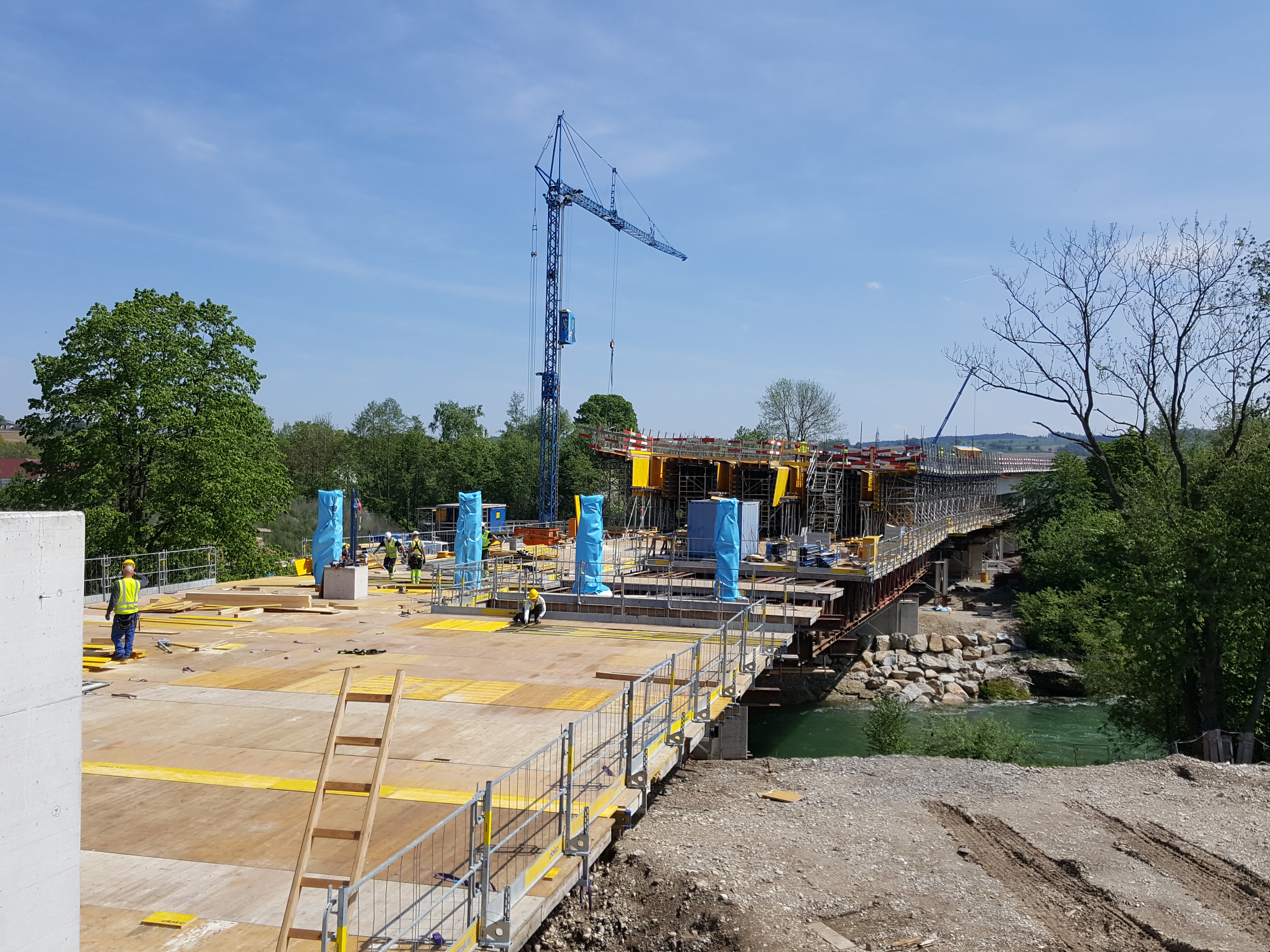 Brückenbau, Wieselburg - Road and bridge construction