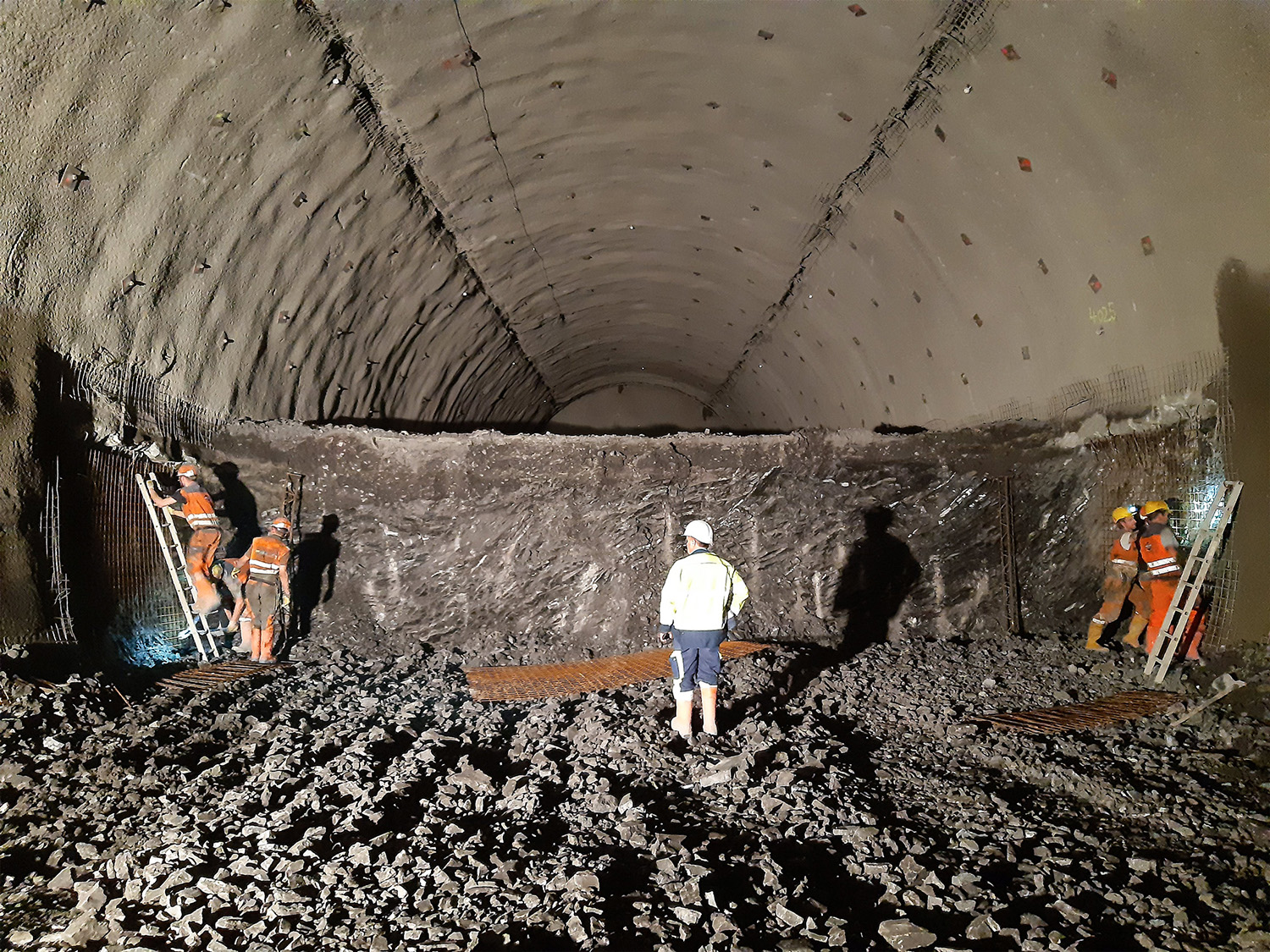 Karawankentunnel, Rosenthal - Tunnel construction