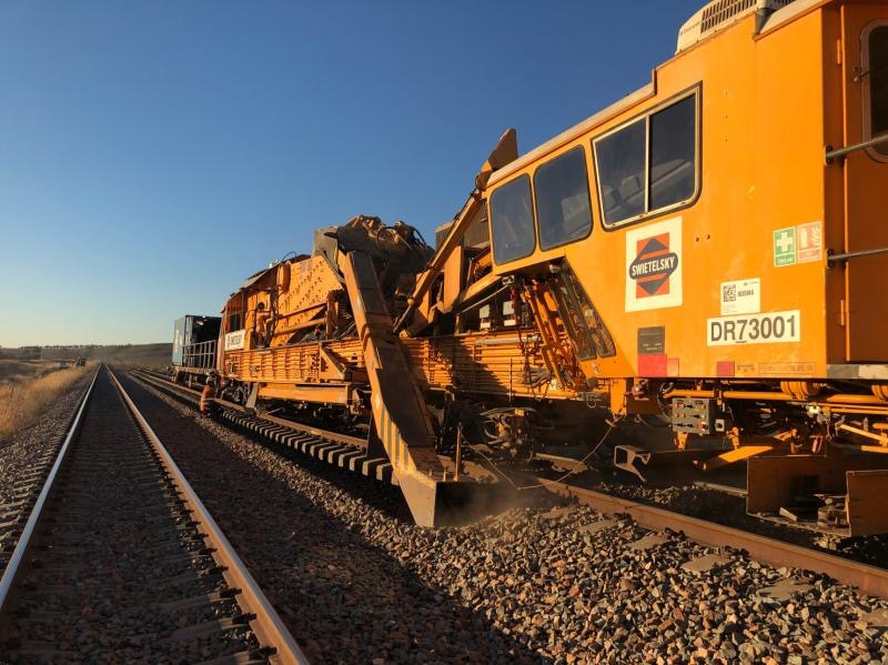 ARTC Hunter Valley Ballast Cleaning - Railway construction