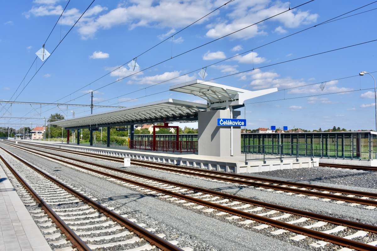 Optimalizace trati Lysá nad Labem – Praha Vysočany, 2. stavba / I. část žel. stanice Čelákovice  - Railway construction