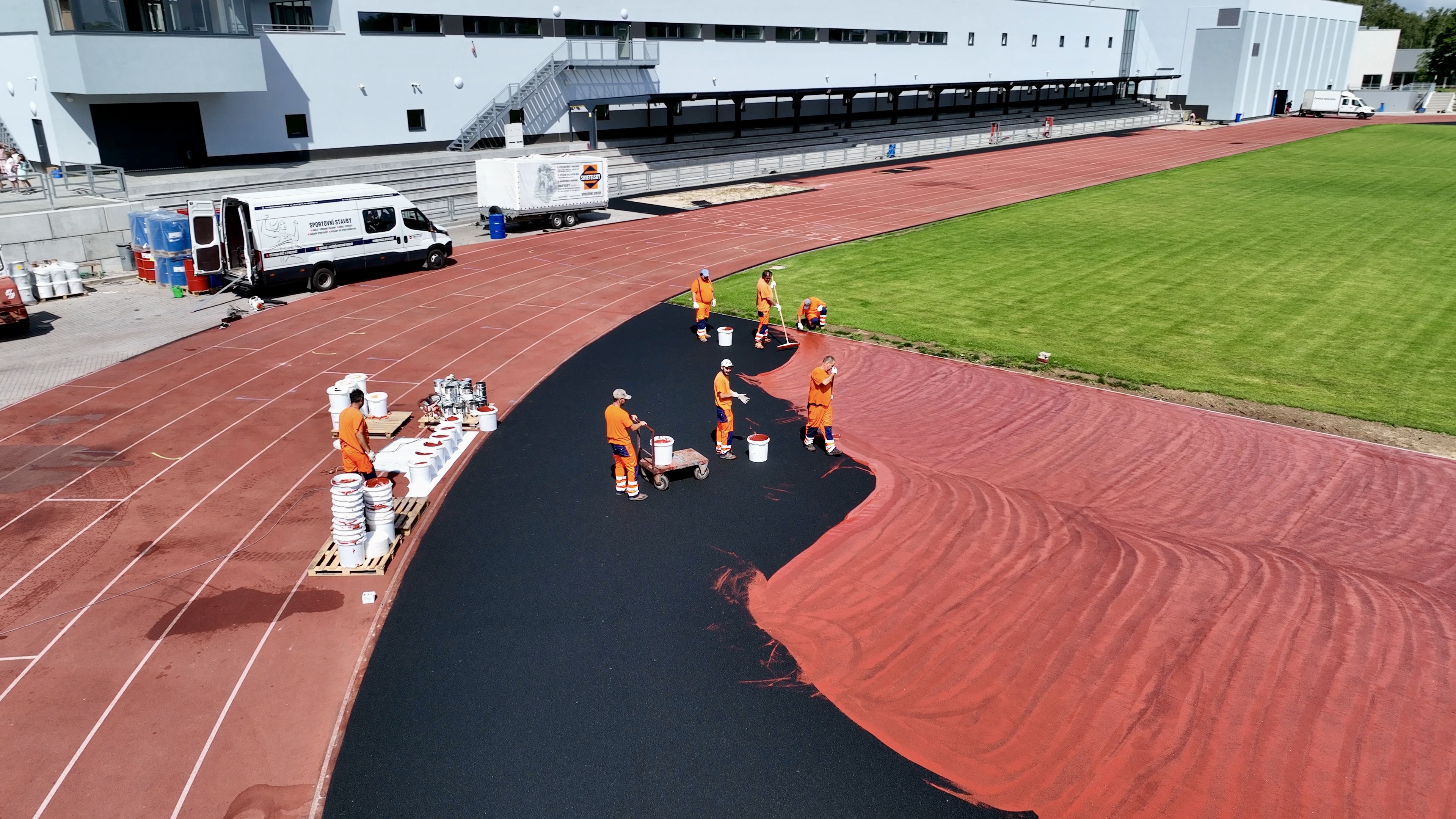 Tábor – retoping povrchů na Stadionu Míru - Specialty competency