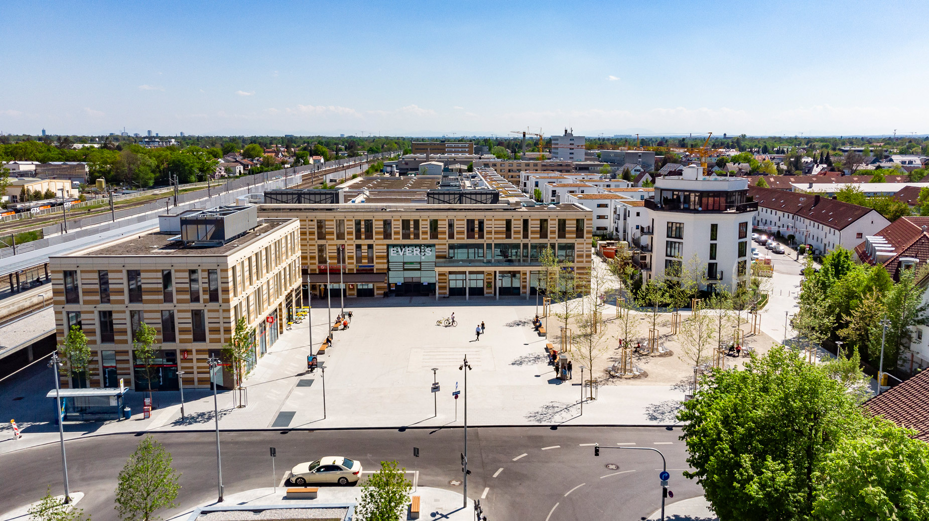 Einkaufszentrum Oertelplatz, München-Allach - Building construction