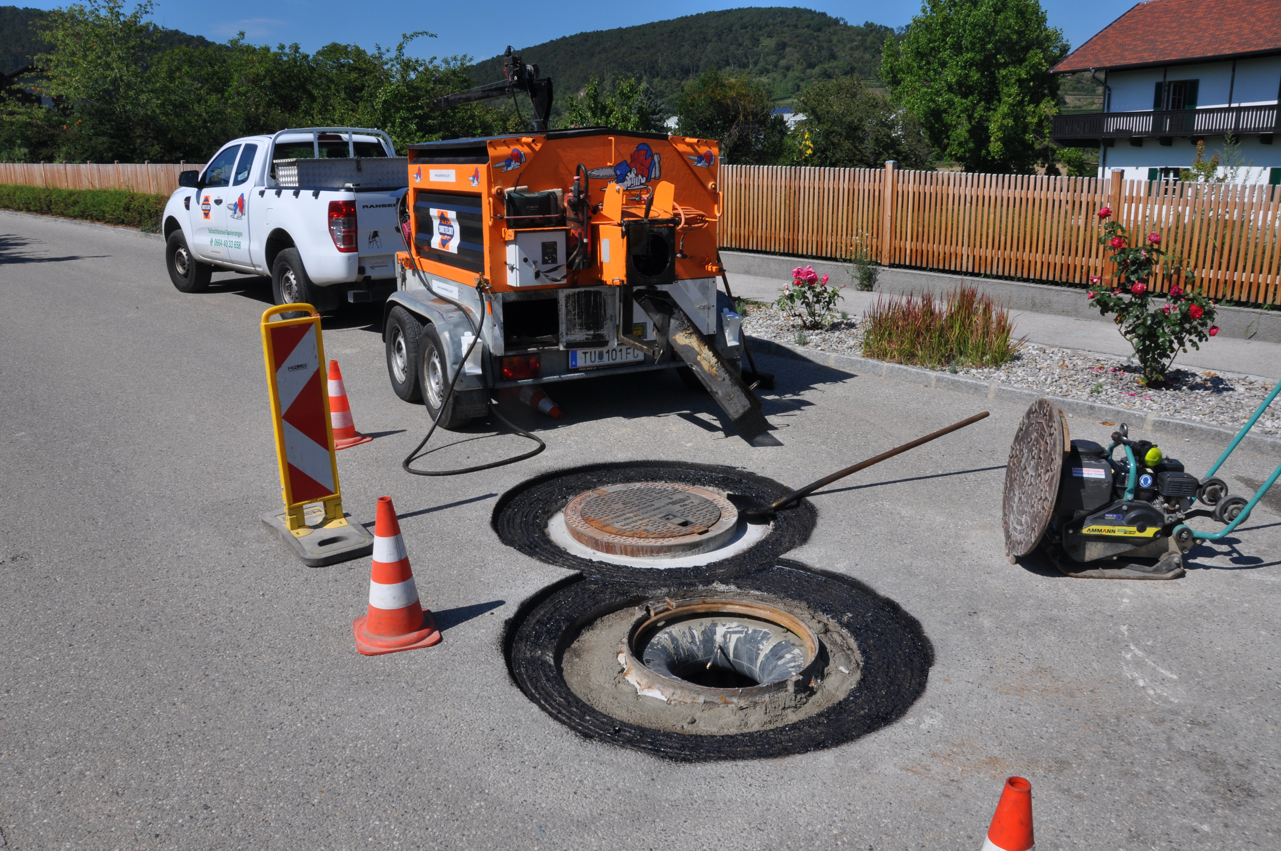 Schachtdeckel sanieren, heben und angleichen - Specialty competency