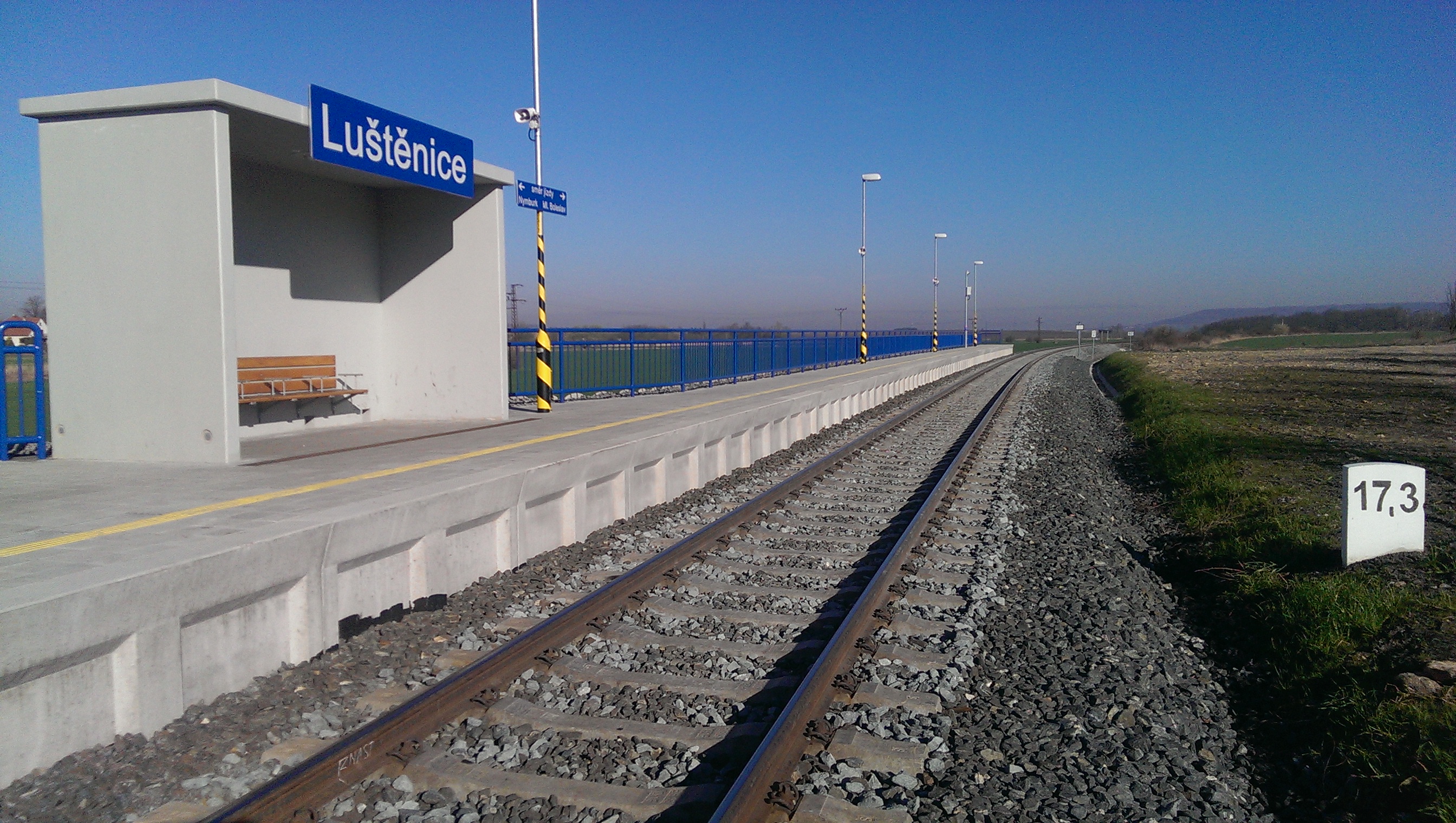 Zvýšení kapacity trati Nymburk – Mladá Boleslav, 1. stavba - Railway construction