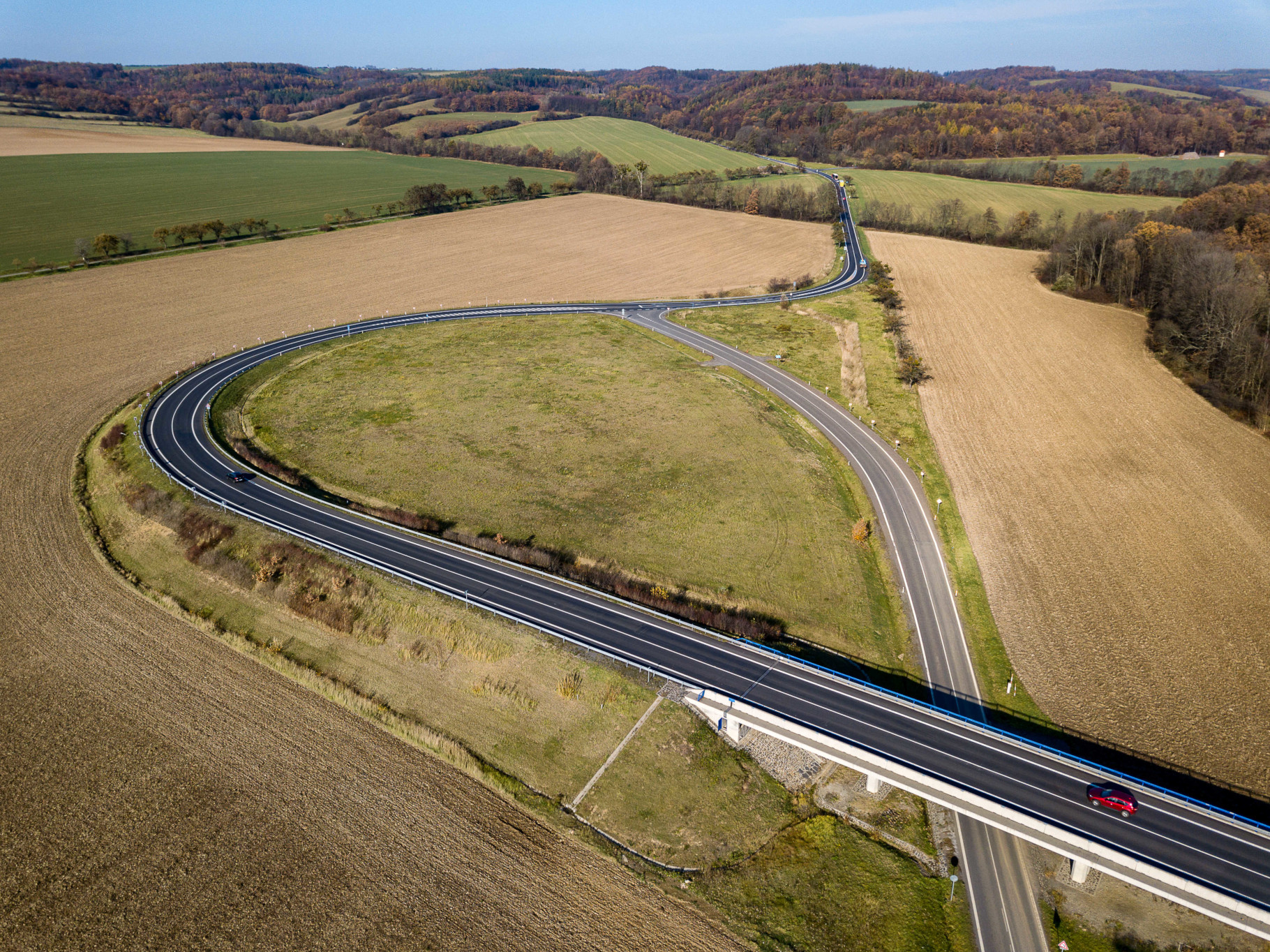 Silnice I/57 – rekonstrukce úseku Lukavec–Fulnek - Road and bridge construction
