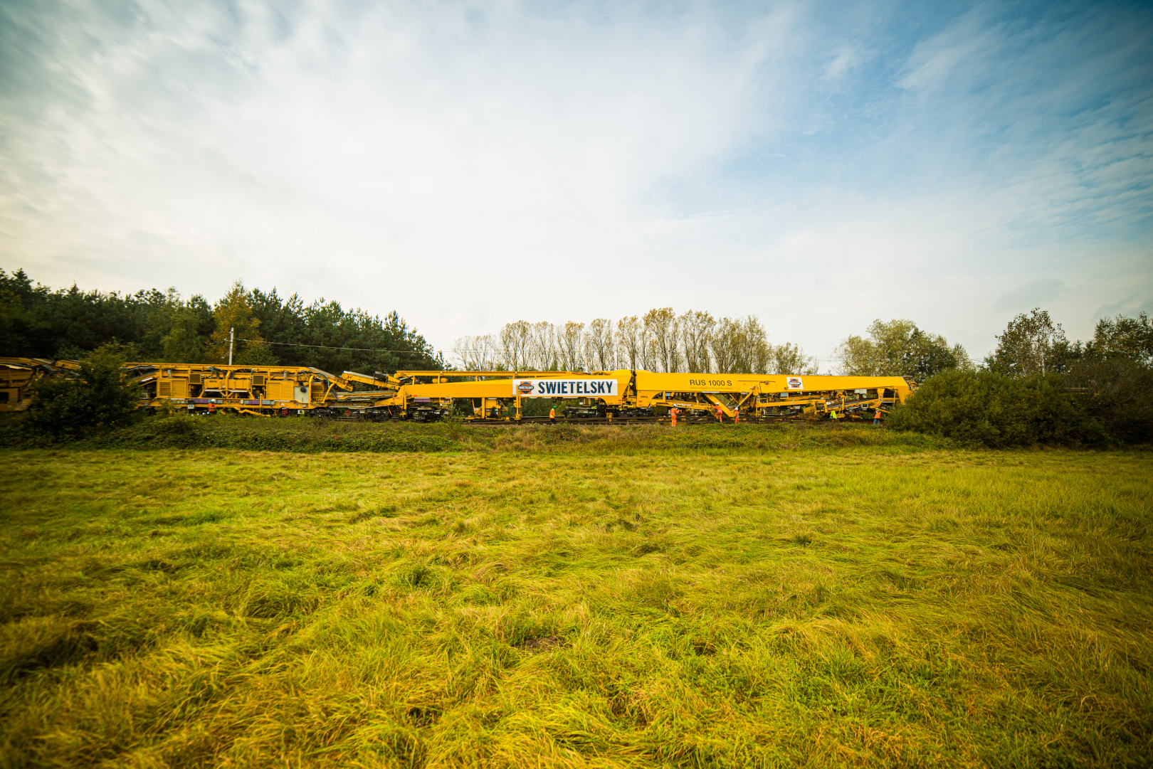 Soběslav–Doubí - Railway construction