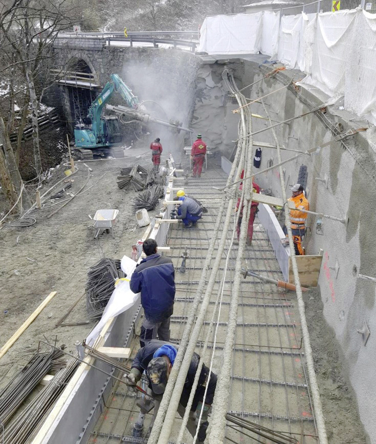 Tiefbau-Arbeiten, Mairtalbrücke - Civil engineering