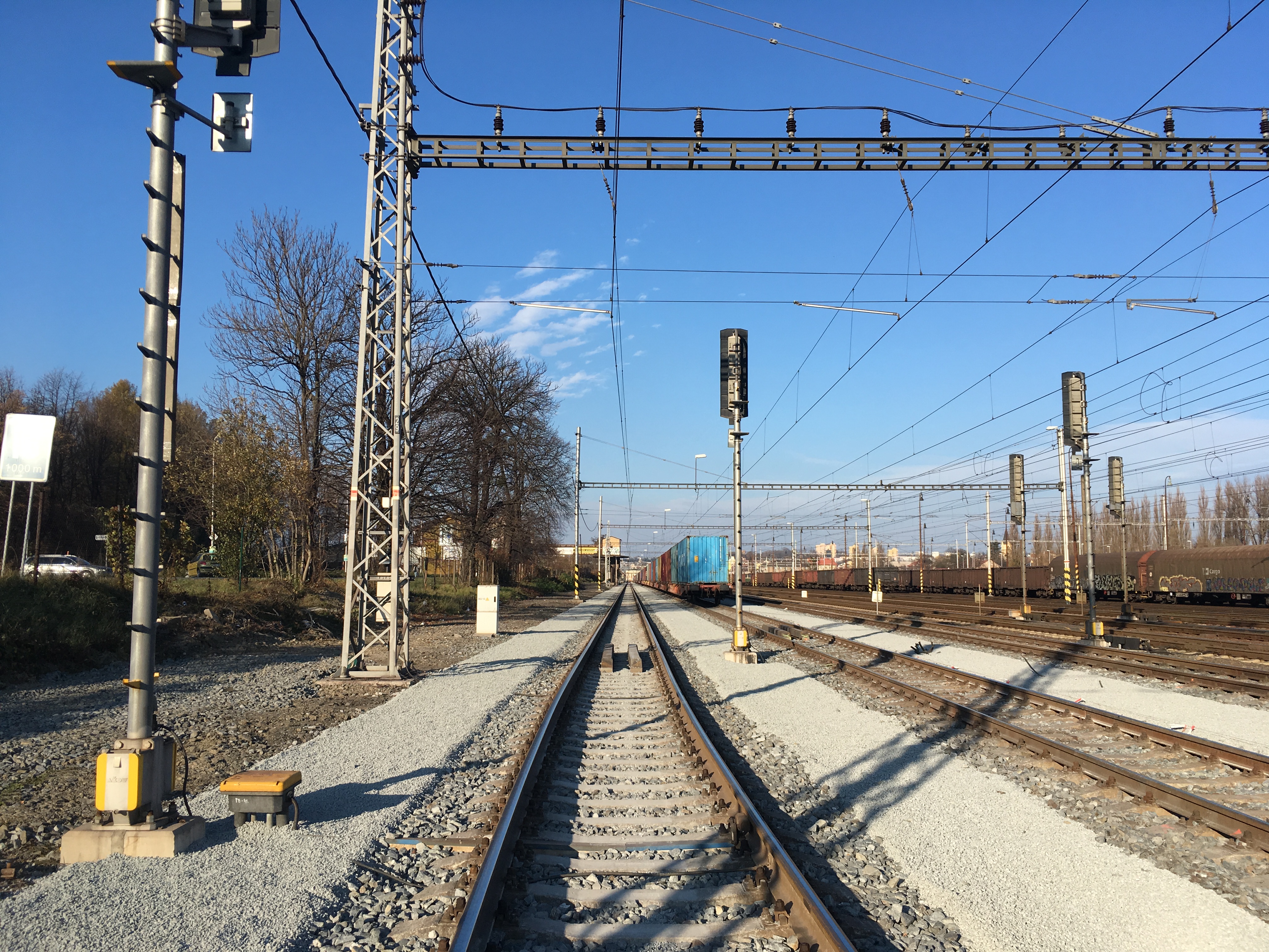 Oprava kolejí v ŽST Český Těšín  - Railway construction