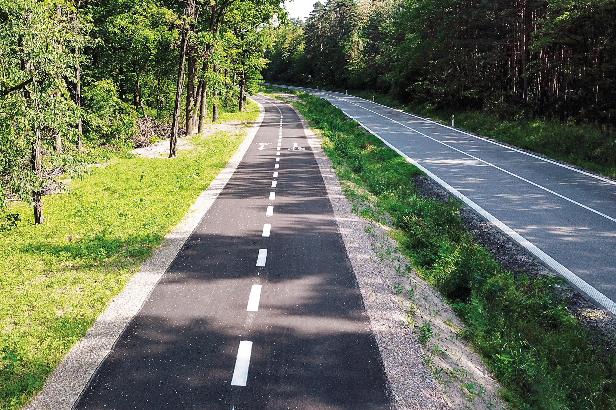 Cyklostezka, Hodonín - Ratíškovice - Road and bridge construction