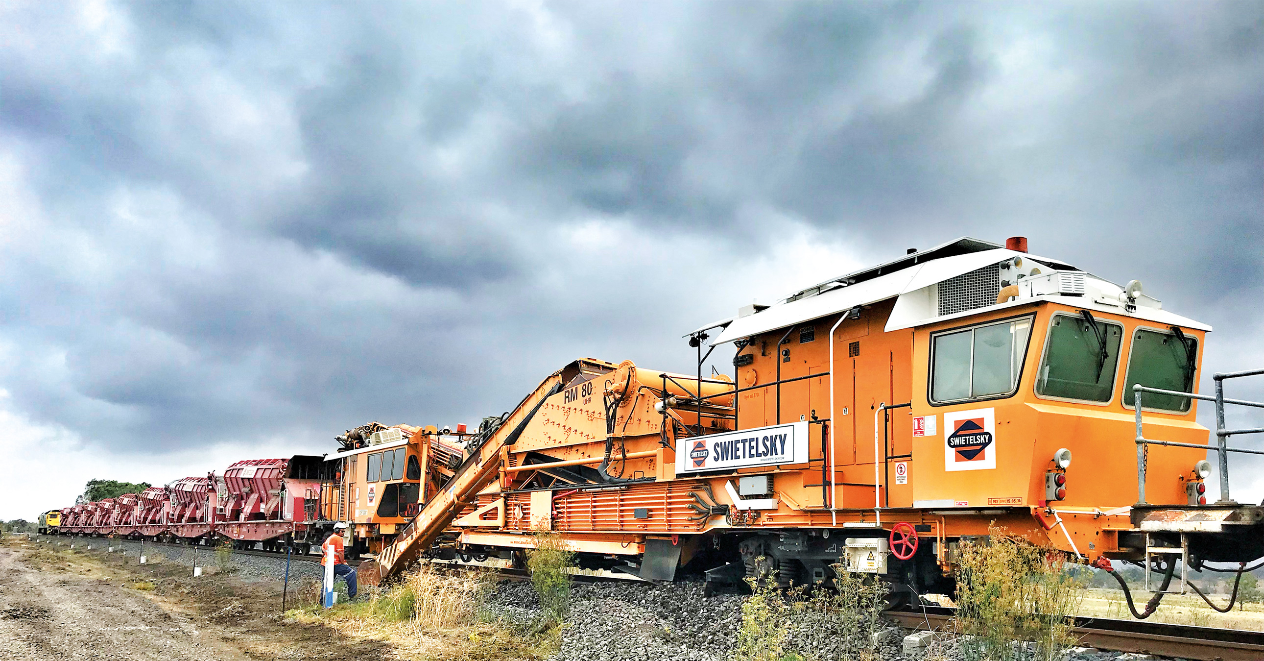 Track works, New South Wales - Railway construction