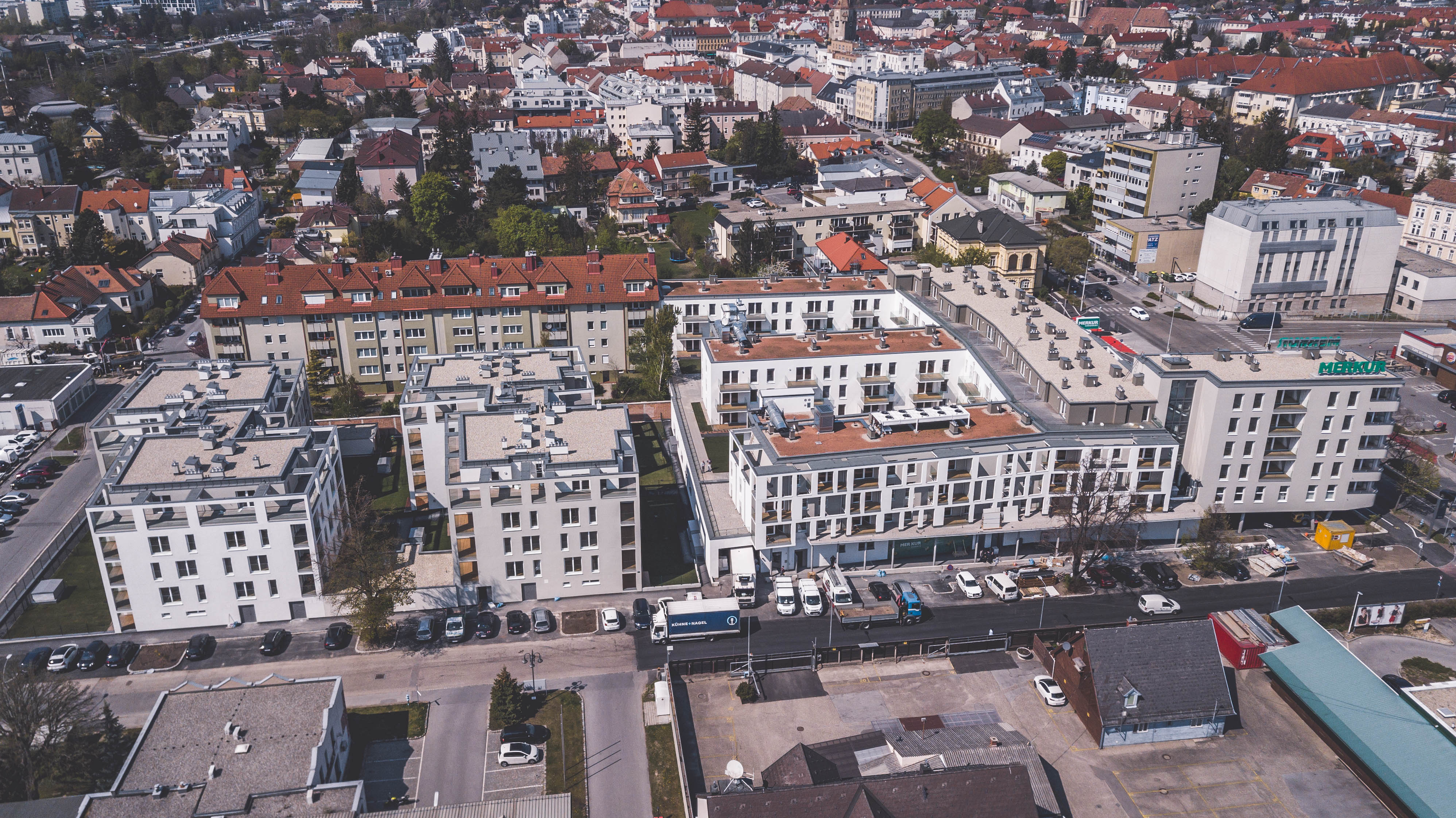 Wohnbau, Corena Nova, Wien - Building construction