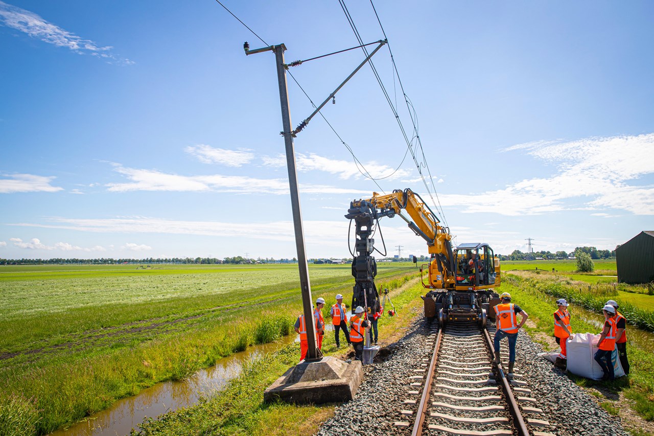 Vernieuwde fundamenten, Heerhugowaard-Enkhuizen - Railway construction Vernieuwde fundamenten, Heerhugowaard-Enkhuizen - Railway construction