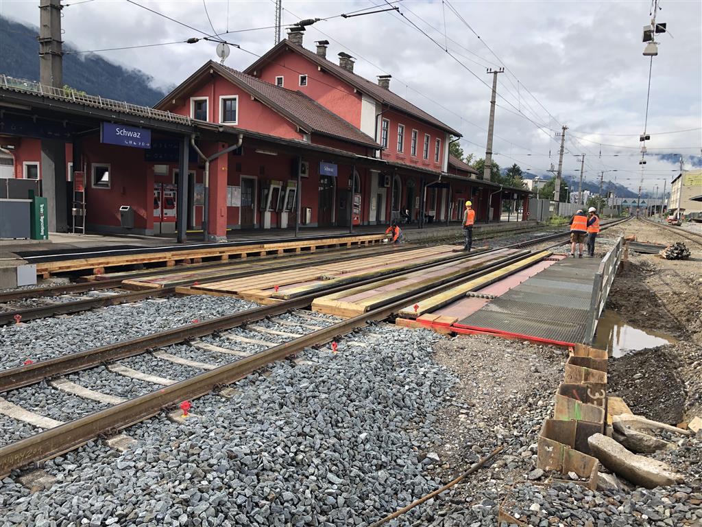 Bahnhofsumbau, Schwaz - Railway construction