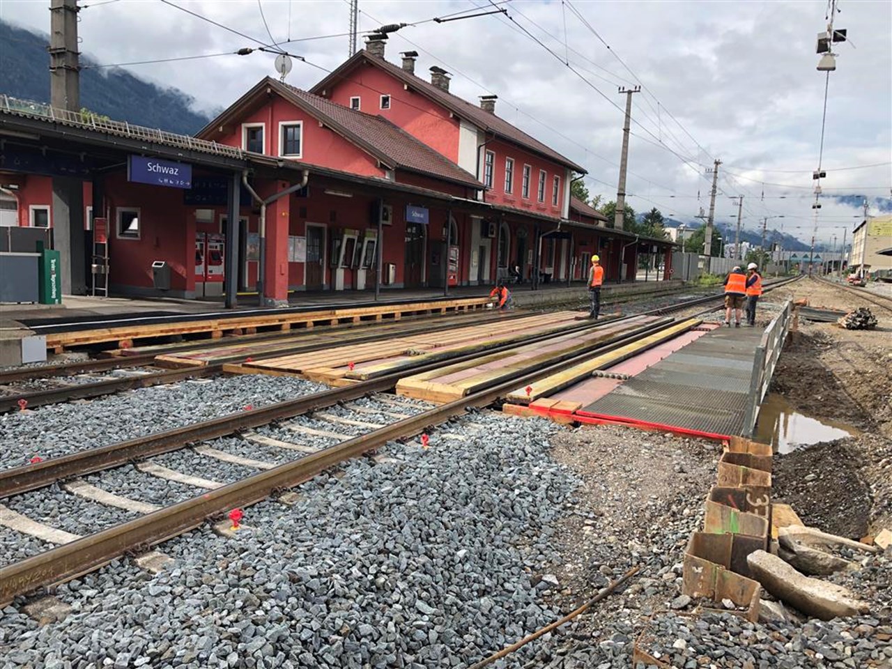 Bahnhofsumbau, Schwaz - Railway construction Bahnhofsumbau, Schwaz - Railway construction