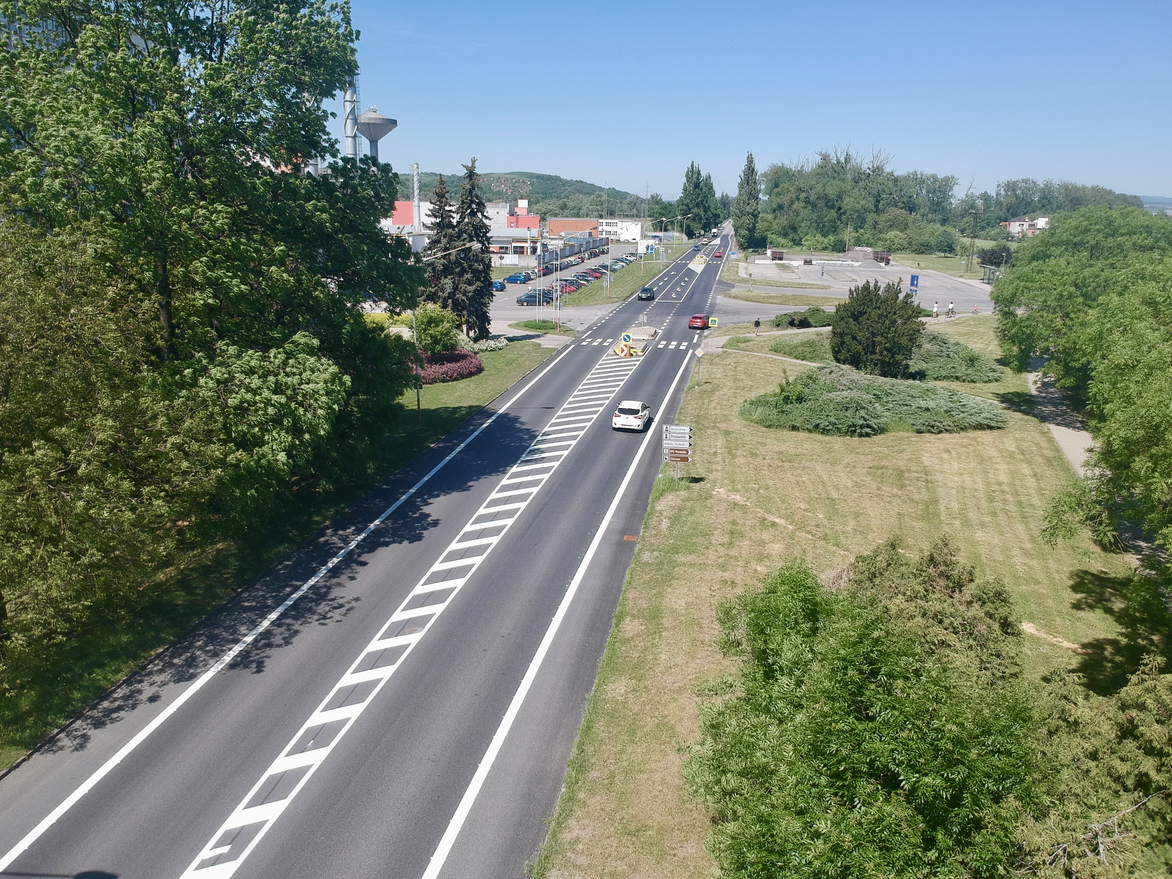 Silnice I/55, Napajedla – rekonstrukce v intravilánu a extravilánu obce (křiž. Fatra) - Road and bridge construction