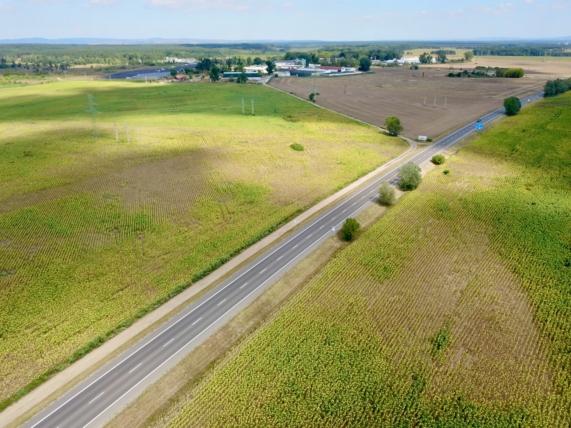 Silnice I/55 – oprava krytu vozovky na úseku Hodonín–Rohatec - Road and bridge construction