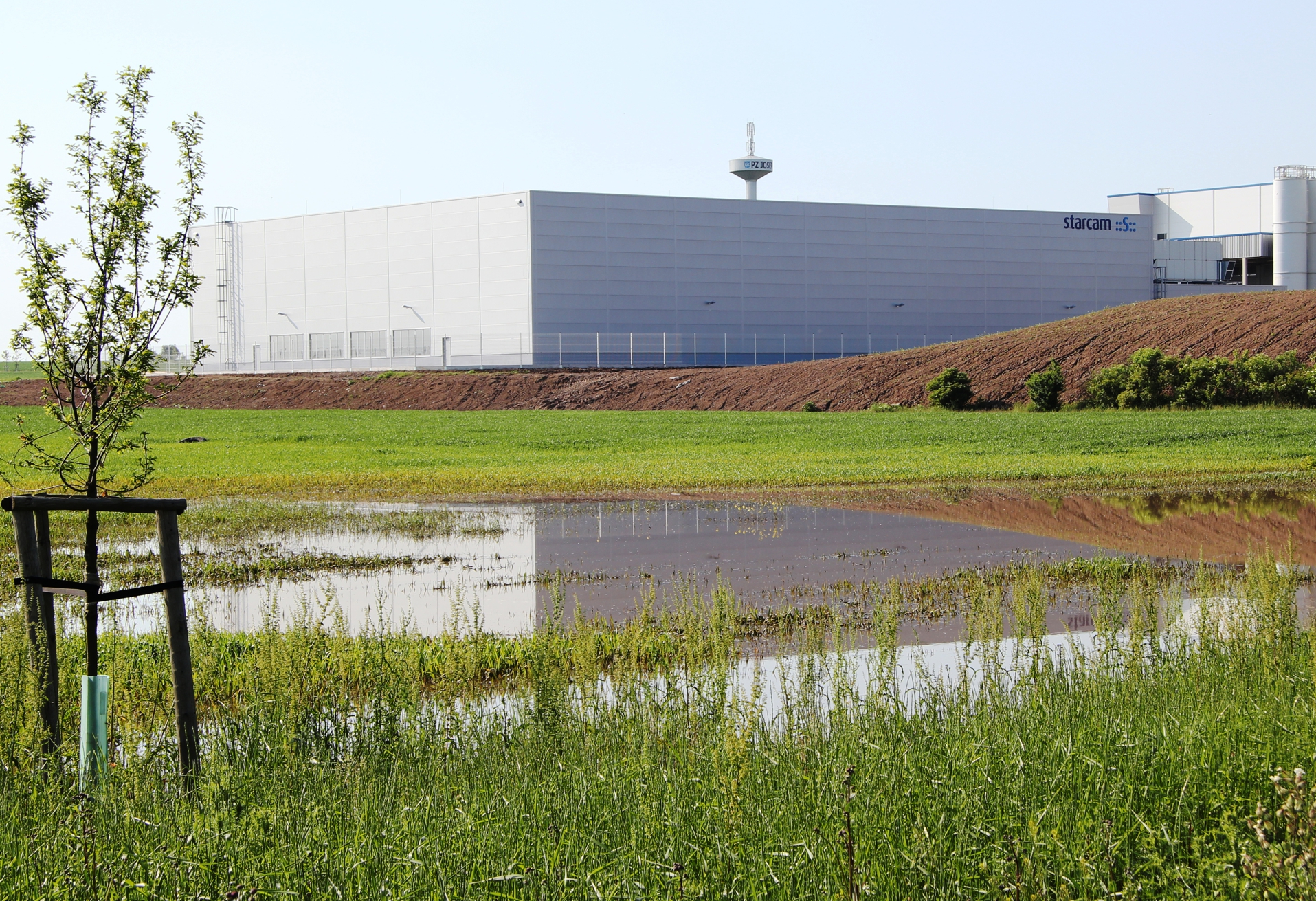 Most – rozšíření haly Starcam - Building construction