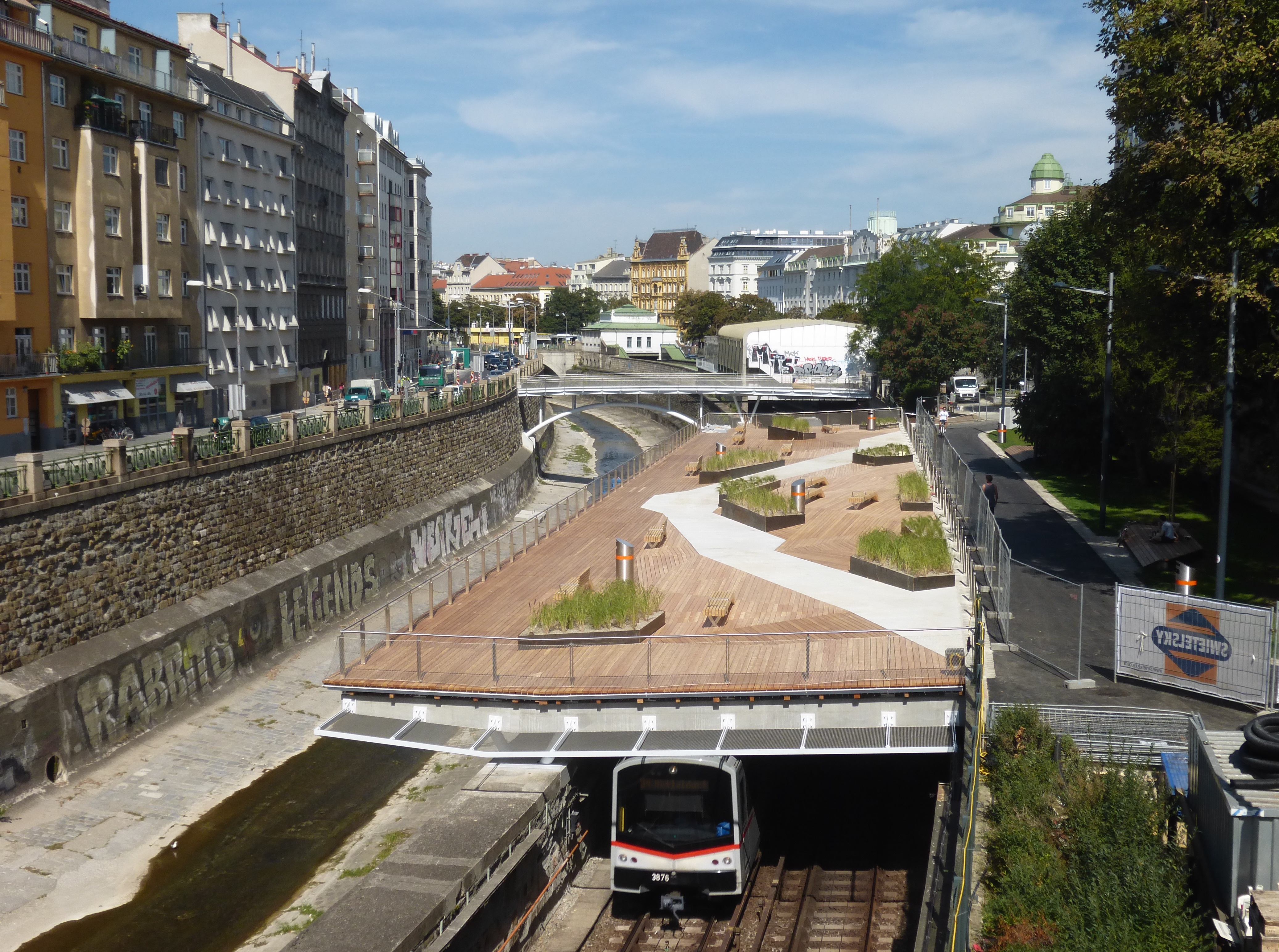 Wientalterasse - Road and bridge construction