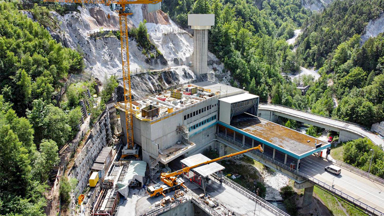 Karawankentunnel, Rosenthal - Tunnel construction