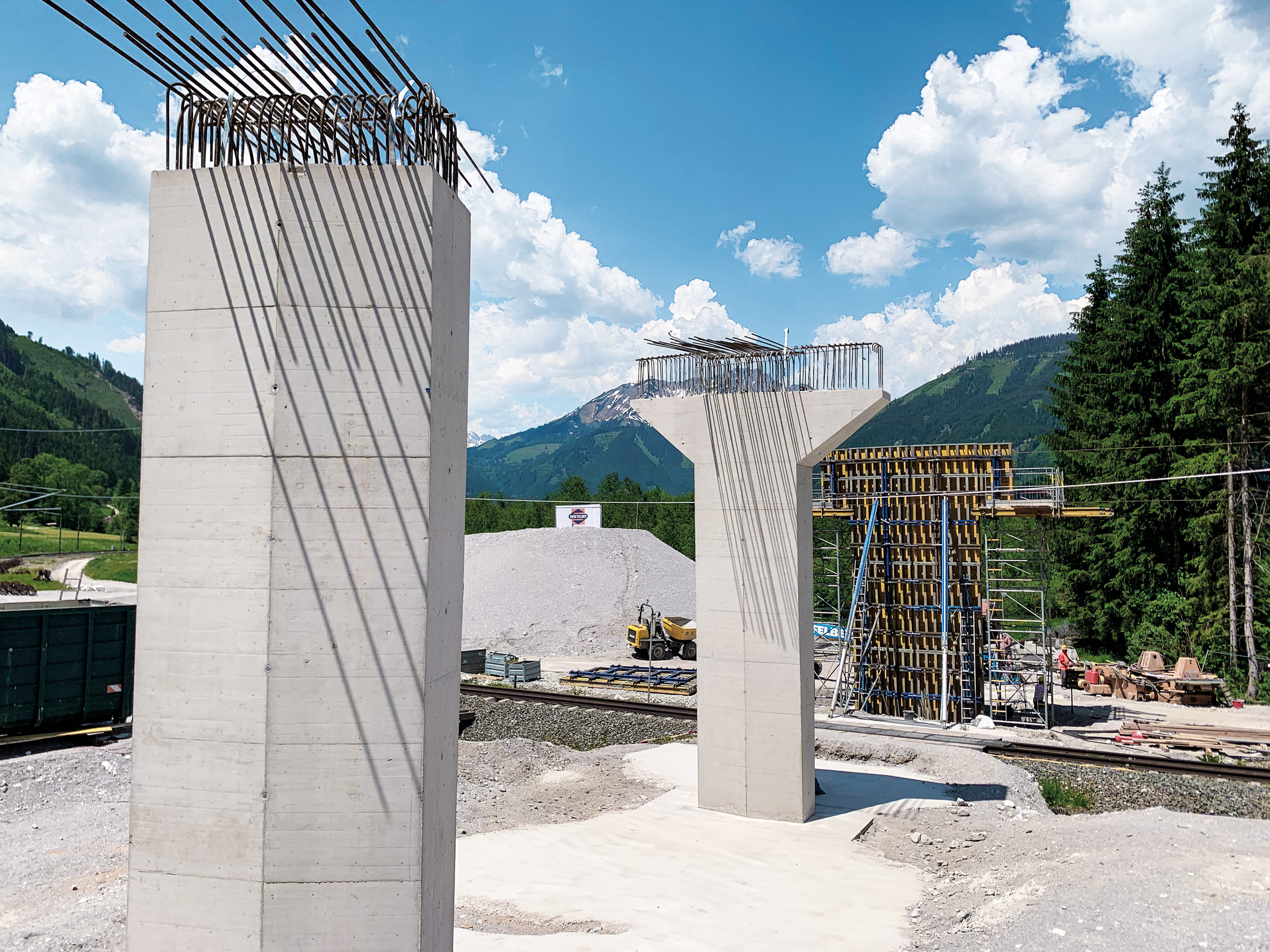 Brückenbau, Frauenberg - Road and bridge construction