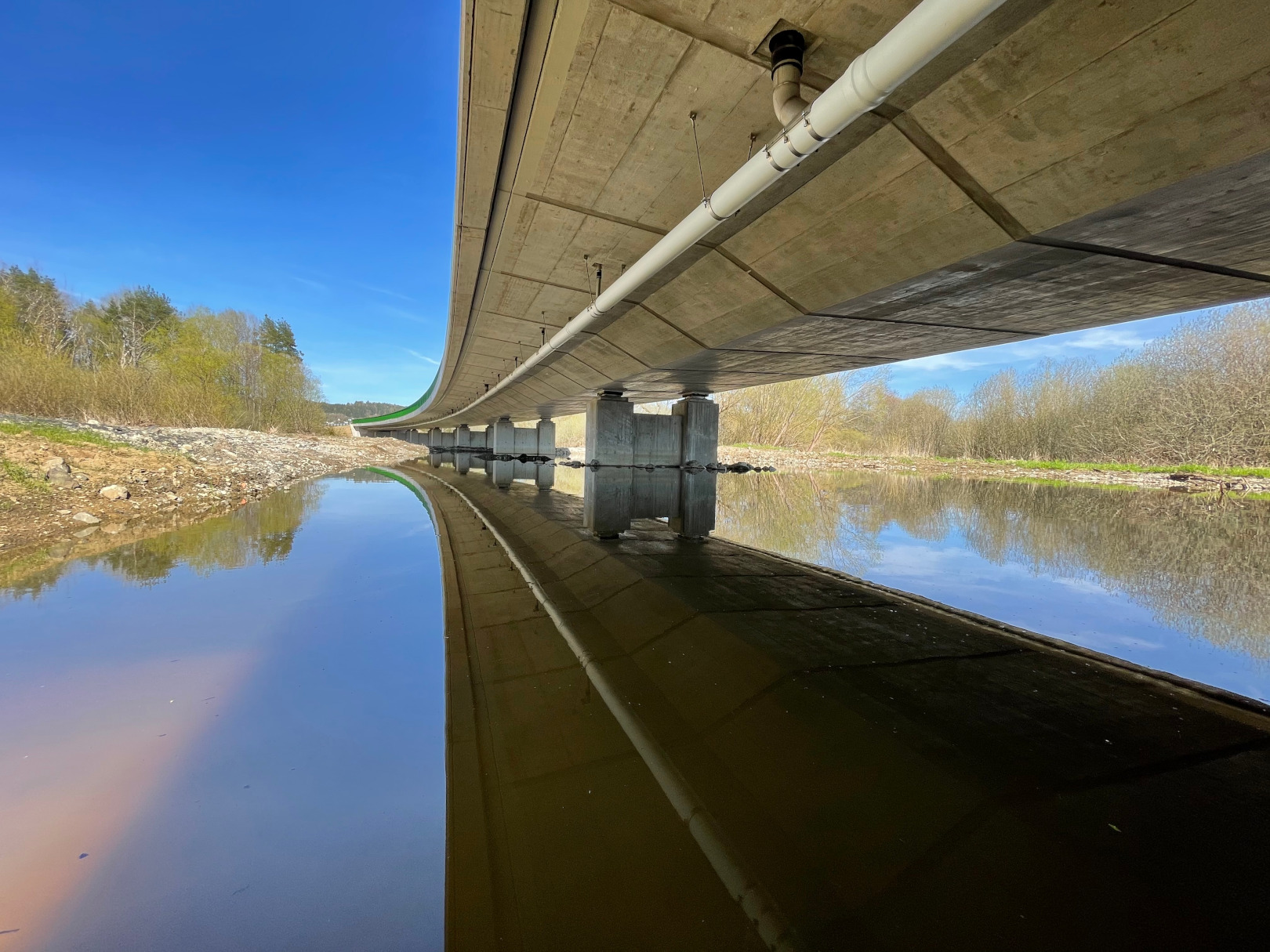 Silnice II/230, obchvat Mariánských Lázní – stavba mostu přes Kosový potok  - Road and bridge construction