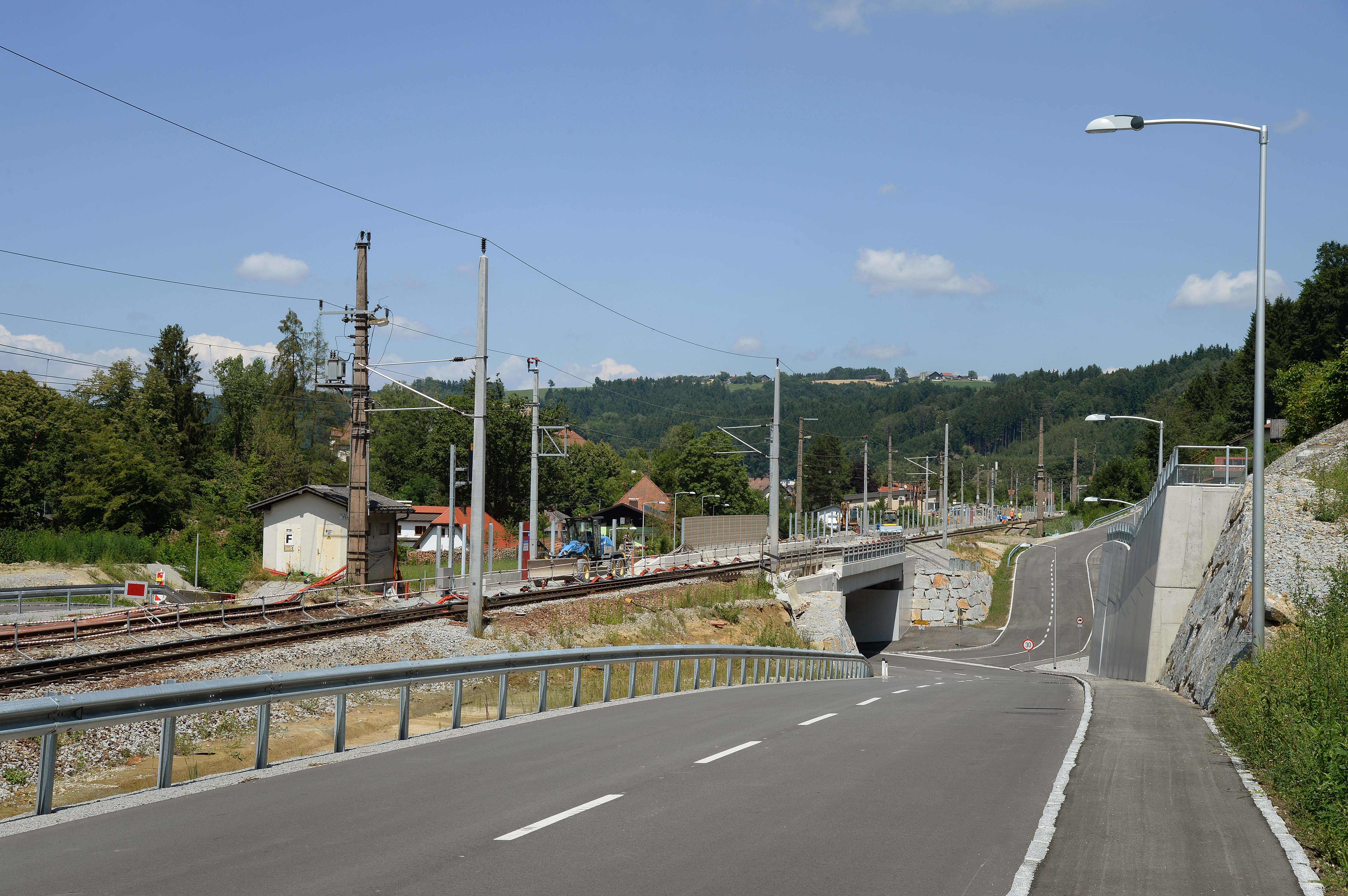 Umbau Bahnhof Wernstein - Railway construction