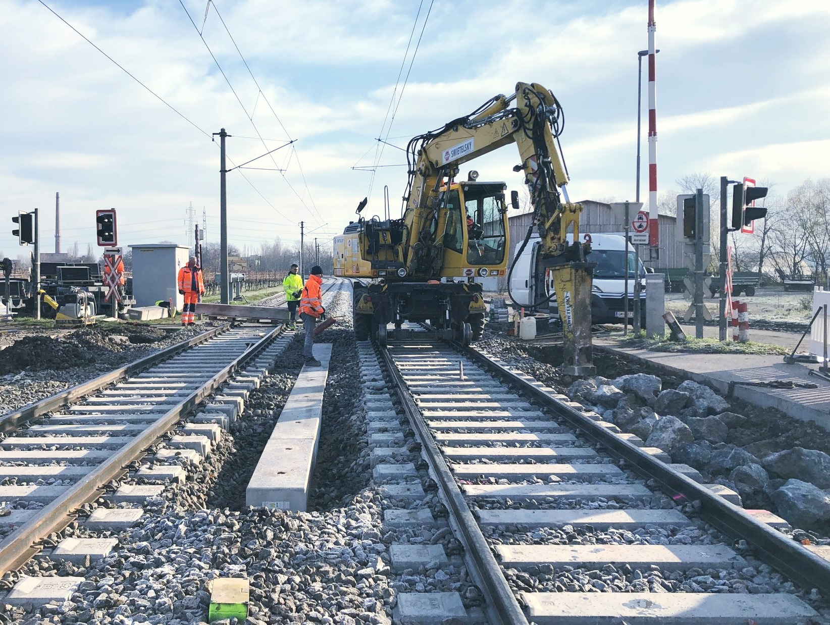 Erneuerung Oberbau - WLB Traiskirchen - Railway construction
