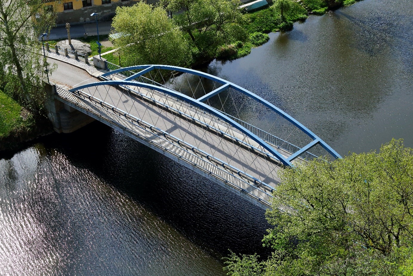 Most přes Lužnici v Bechyni - Zářečí - Road and bridge construction