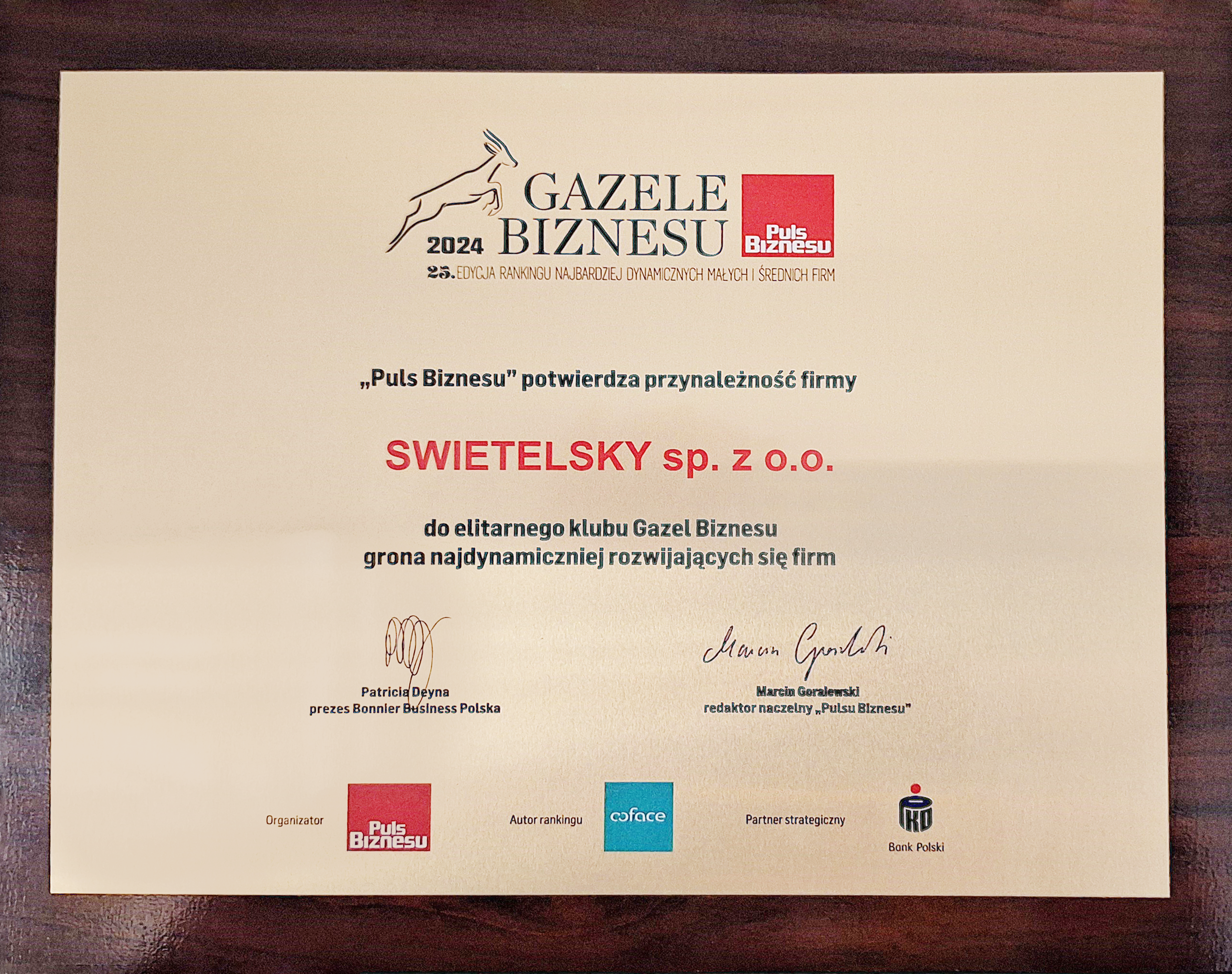 SWIETELSKY LUBLIN wśród najdynamiczniej rozwijających się firm ! - PL