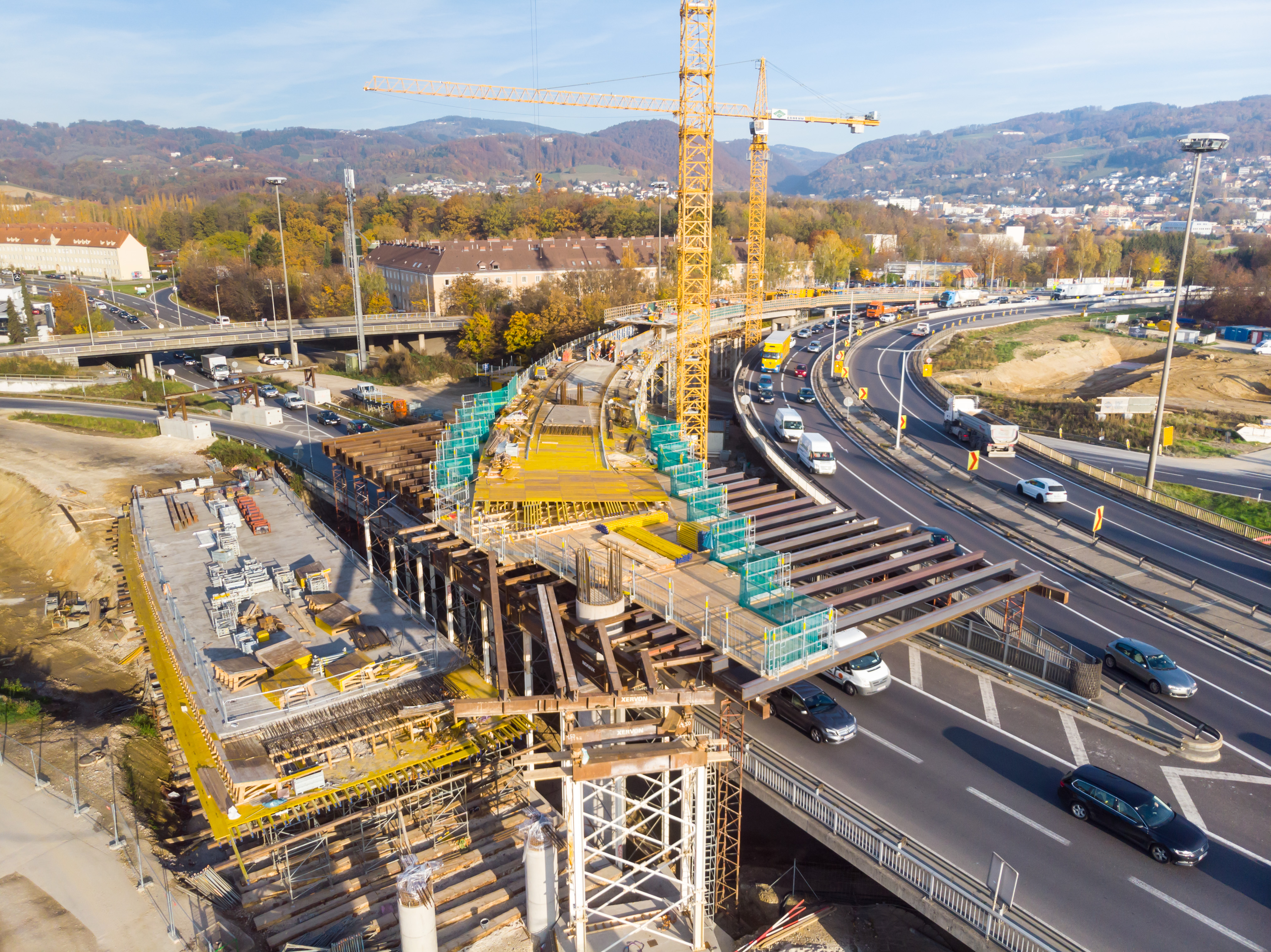Linz A7 Bypassbrücken  - Road and bridge construction