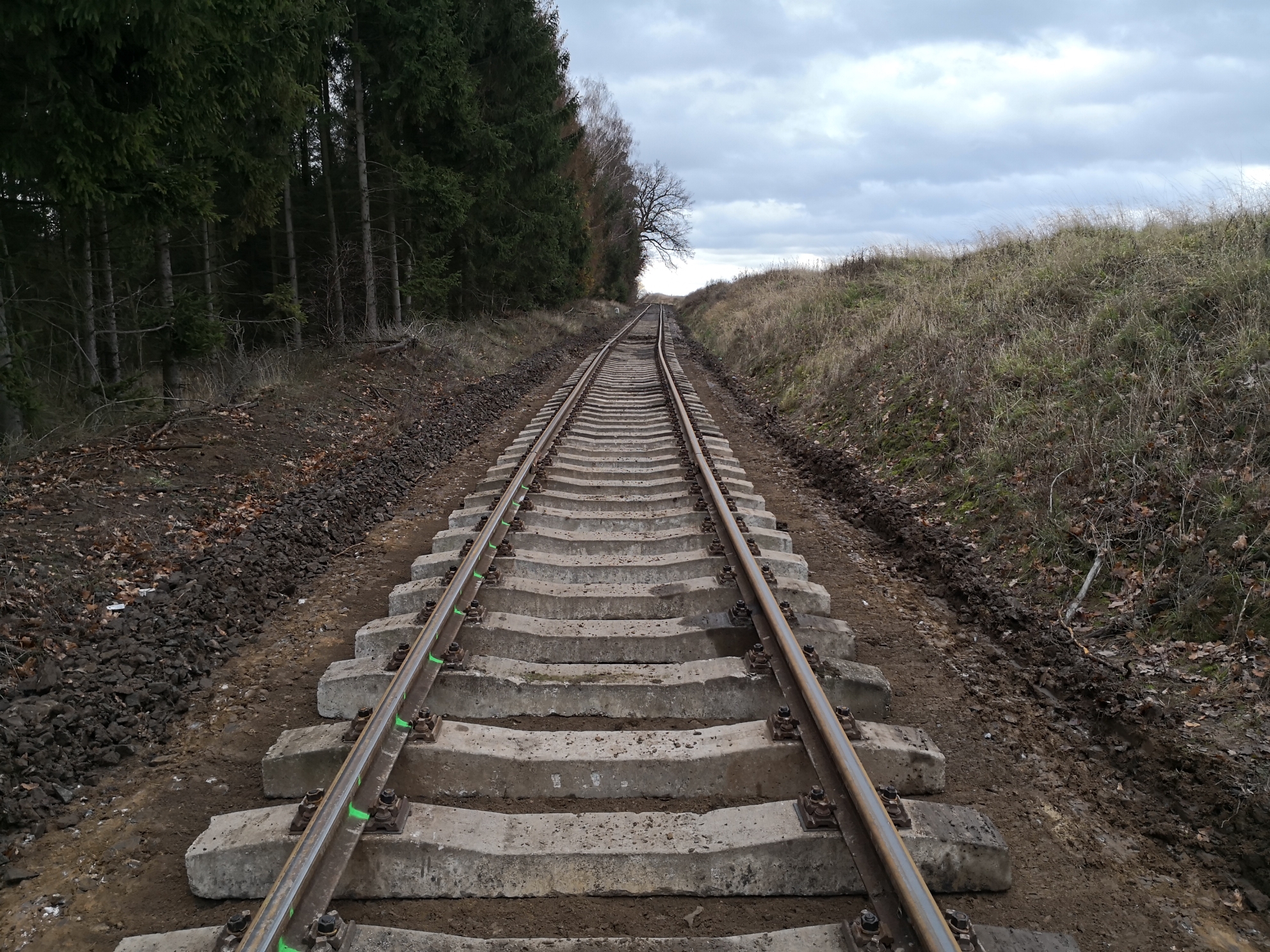 Oprava TK Mšeno – Skalsko - Railway construction