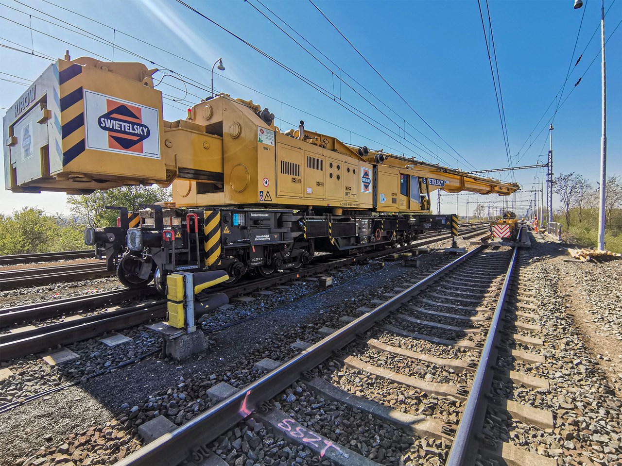 Pokládka kolejí, Prosenice - Railway construction Pokládka kolejí, Prosenice - Railway construction