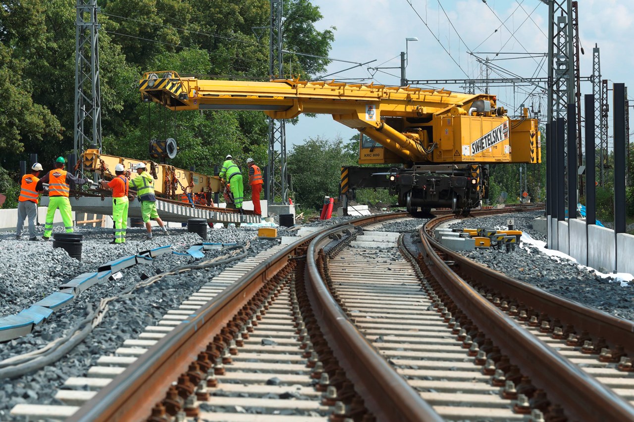 Obnova železniční stanice, Čelákovice - Railway construction Obnova železniční stanice, Čelákovice - Railway construction