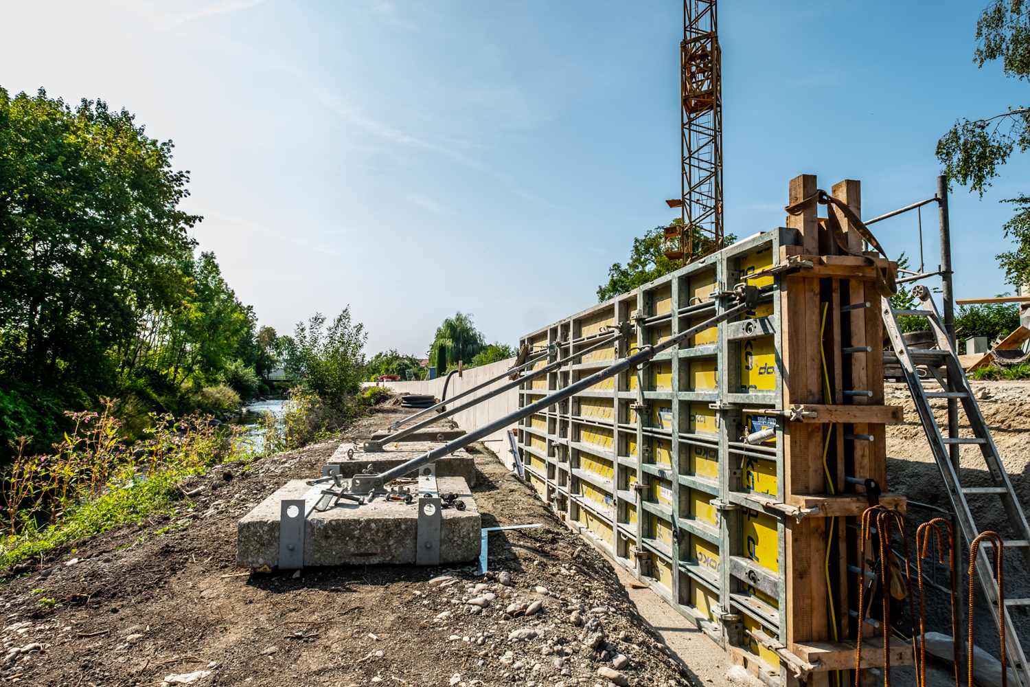 Hochwasserschutzanlage, Antiesen - Civil engineering