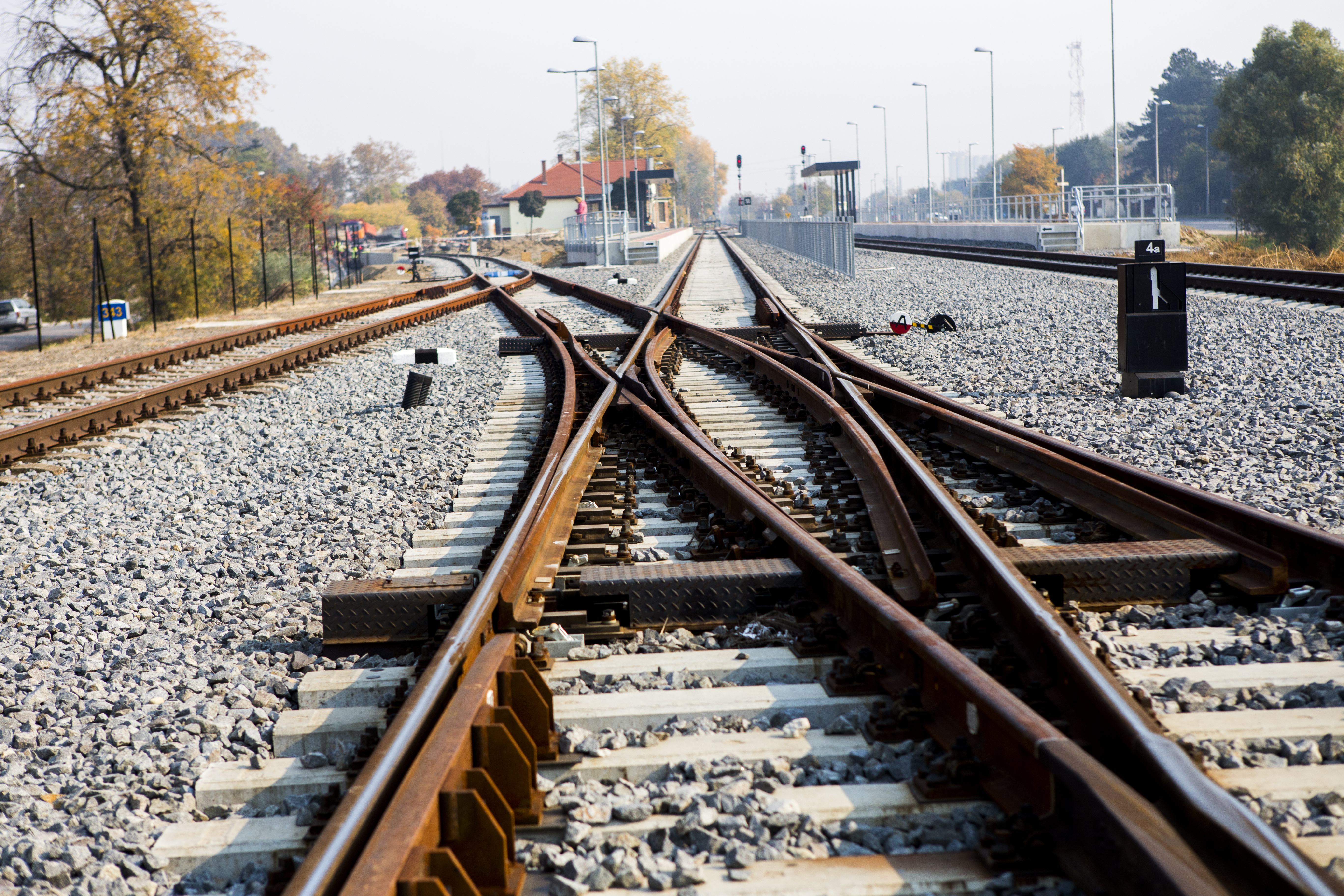 Építési munkák a vasúton, Csongrád - Railway construction