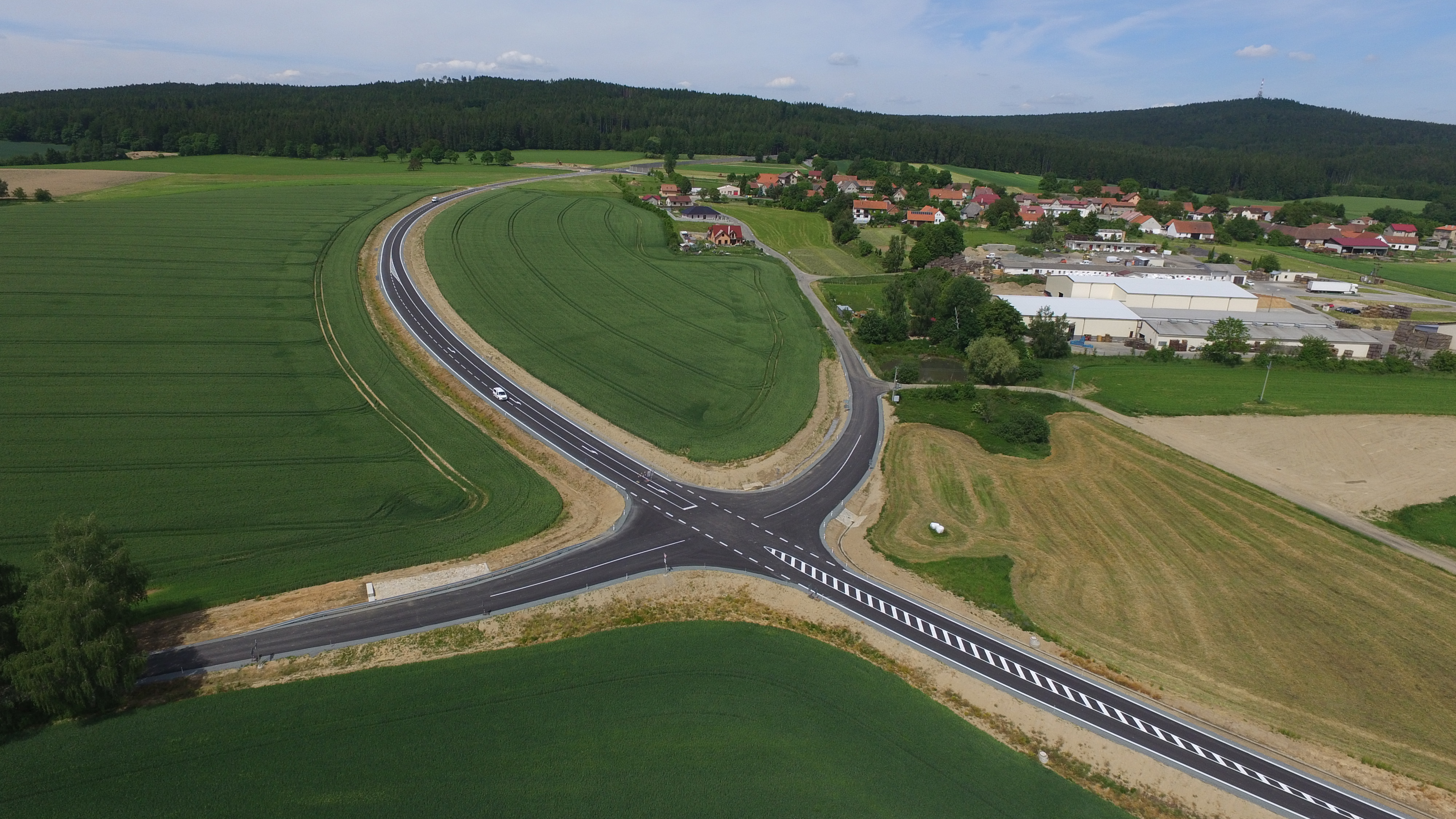 Silnice II/128 – stavba obchvatu Salačovy Lhoty - Road and bridge construction