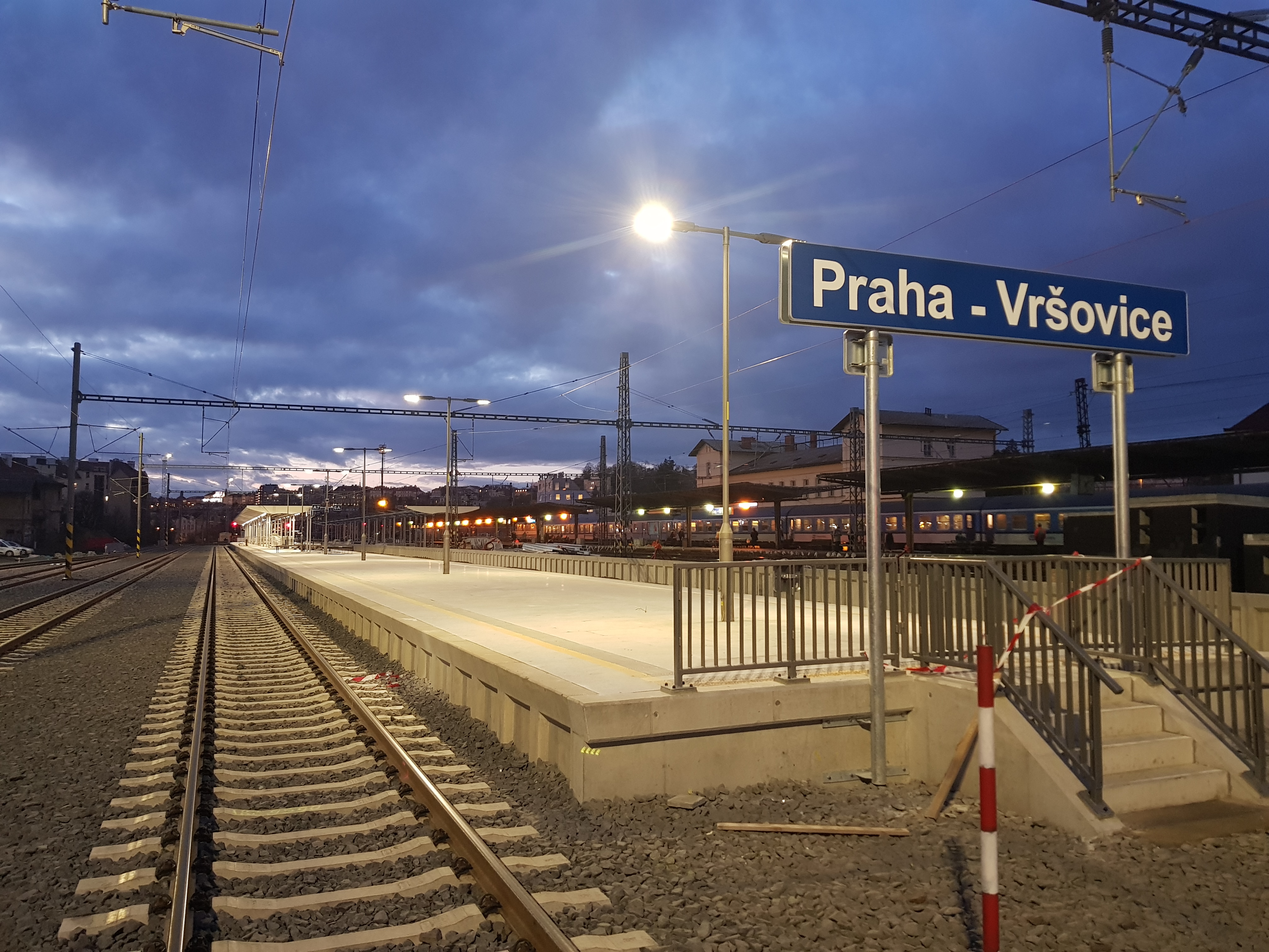 Optimalizace traťového úseku Praha Hostivař – Praha Hl. nádraží, II. část  - Railway construction
