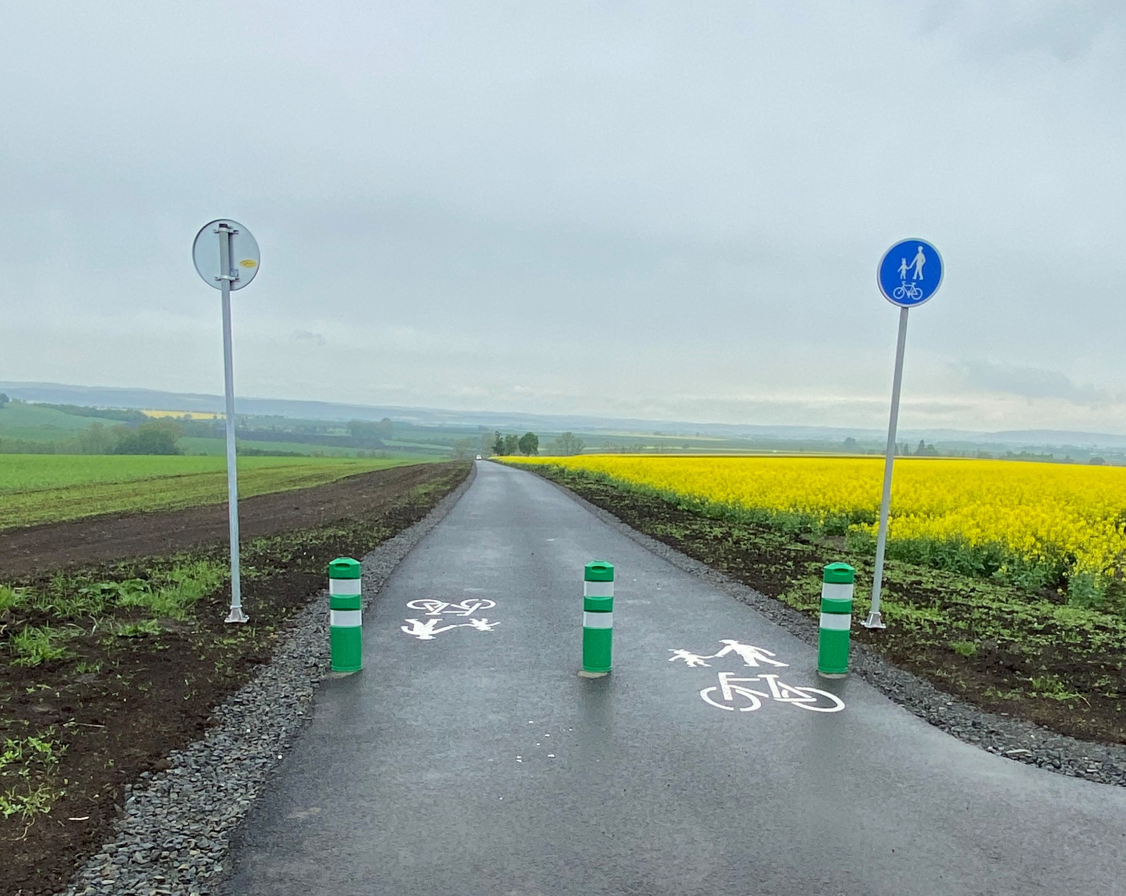 Klenovice na Hané – výstavba cyklostezky - Road and bridge construction