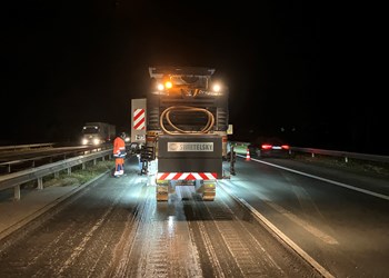 SWIETELSKY Deutschland saniert Autobahn im Nachtschichtbetrieb - DE